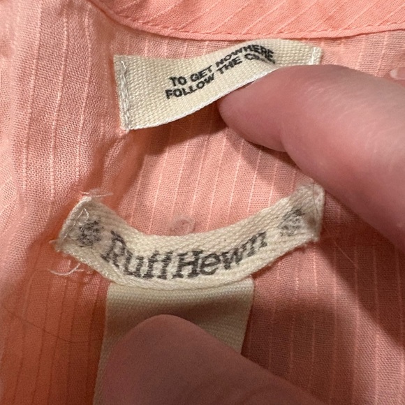 Ruff Hewn Coral Button-Front Tunic - Picture 3 of 5